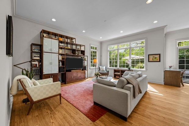 This five-bedroom house at 911 Queens Lane in Glenview has a lower level with a recreation room, an exercise room, a wine cellar, and a bedroom and full bath with steam shower. (Phil Goldman/Summit Imaging)