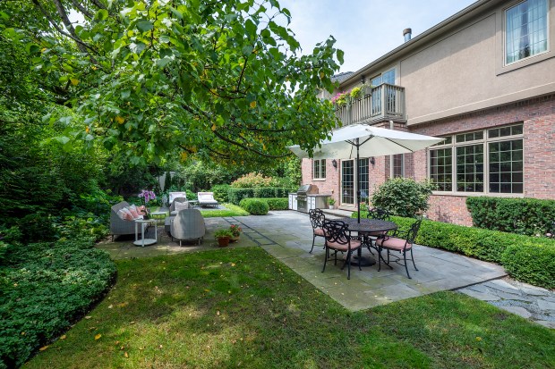 This five-bedroom house at 911 Queens Lane in Glenview has a lower level with a recreation room, an exercise room, a wine cellar, and a bedroom and full bath with steam shower. (Larry Malvin/Summit Imaging)