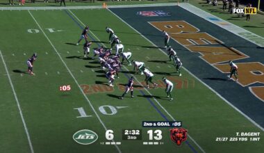 Kyle Monangai scores 2 TDs as the Chicago Bears beat the New York Jets 23-12