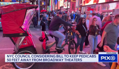 'It’s a safety issue' Pedicab free zones proposed in front of Broadway theatres