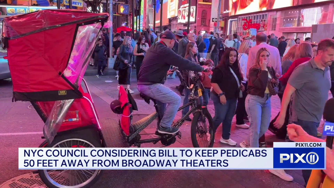 'It’s a safety issue' Pedicab free zones proposed in front of Broadway theatres