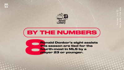 BY THE NUMBERS, pres. by NJ Lotto: D.C. United vs. Red Bull New York