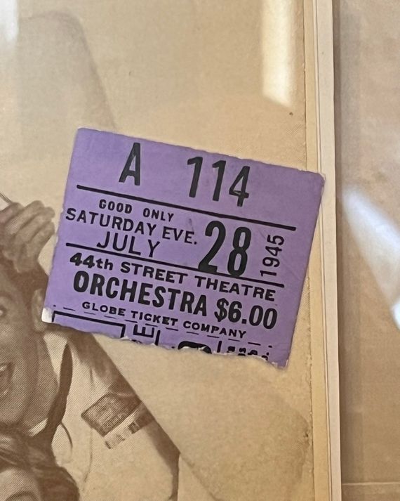 Bernstein's first musical-theater smash, 'On the Town,' was playing at the 44th Street Theatre when he lived in these rooms.