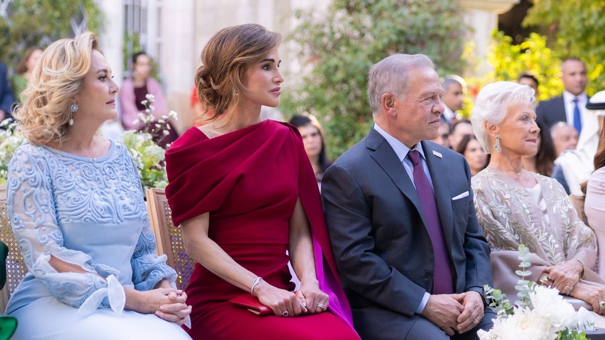 Princesses Muna and Alia join King Abdullah and Queen Rania at Jordan’s Royal wedding of the year