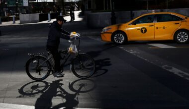 Hot dog contest announcer takes on NYC street etiquette