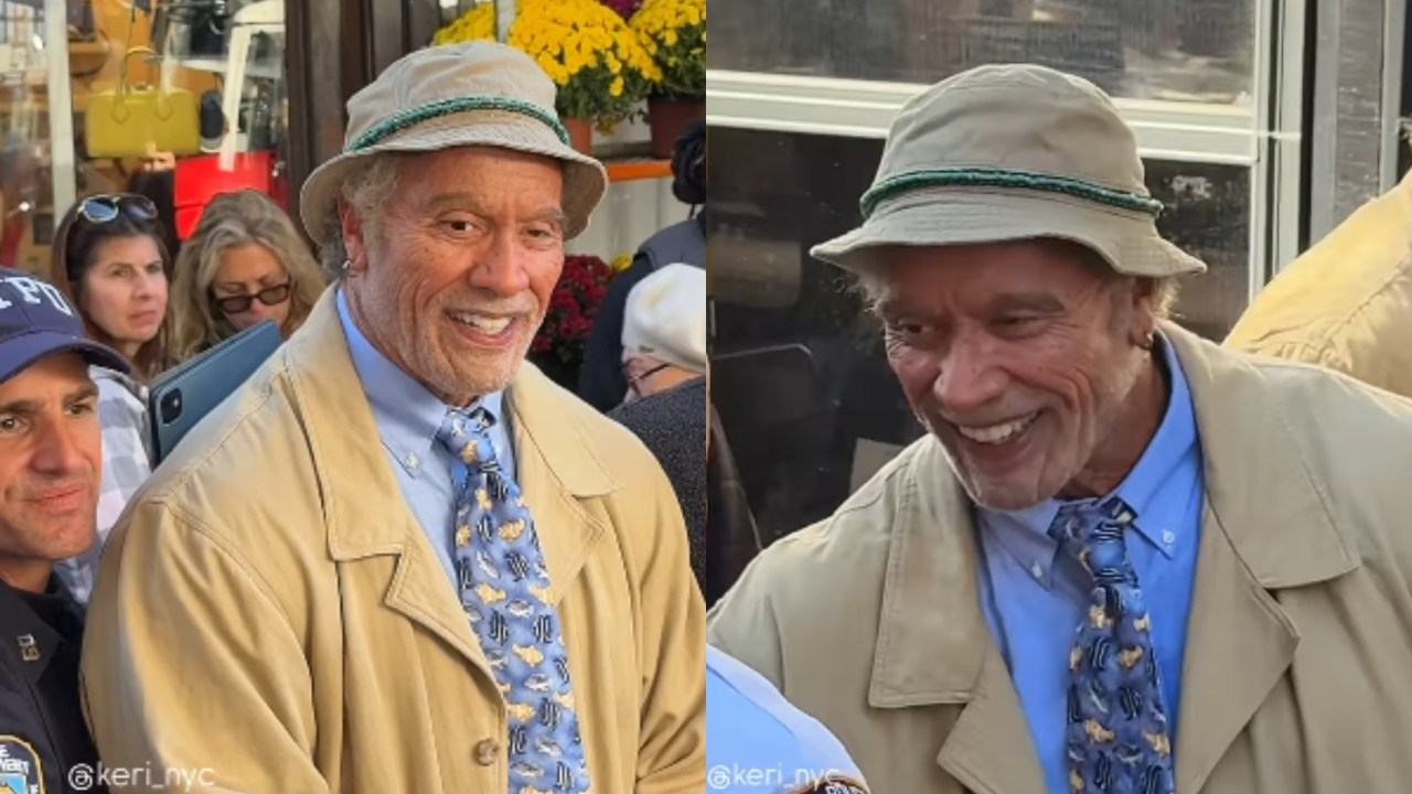 Dwayne 'The Rock' Johnson unrecognisable on streets of Brooklyn as he dons old man makeup for role in new film Lizard Music