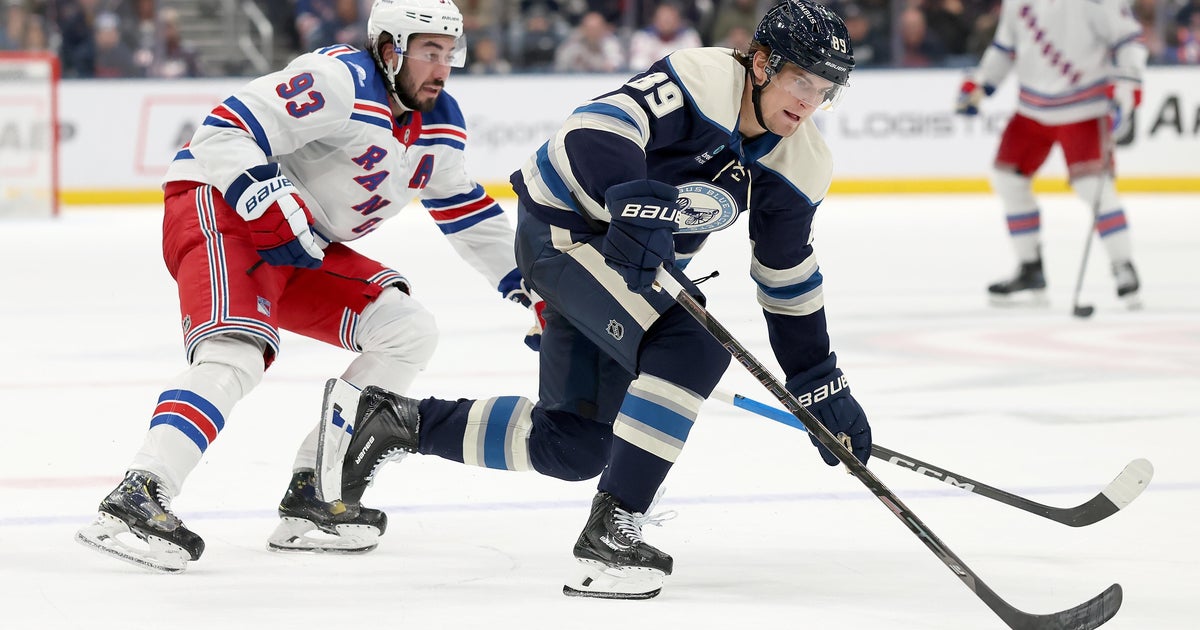 Kent Johnson scores in OT as Blue Jackets beat Rangers 1-0 behind Jet Greaves' shutout