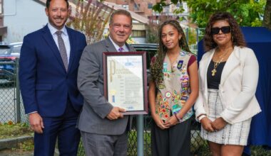 Thanks Yonkers Girl Scout Trinity Thibert for Building a Lending Library at Coyne Park