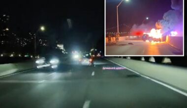 Dashcam shows NYC motorist dodge wrong-way driver by inches before fiery crash