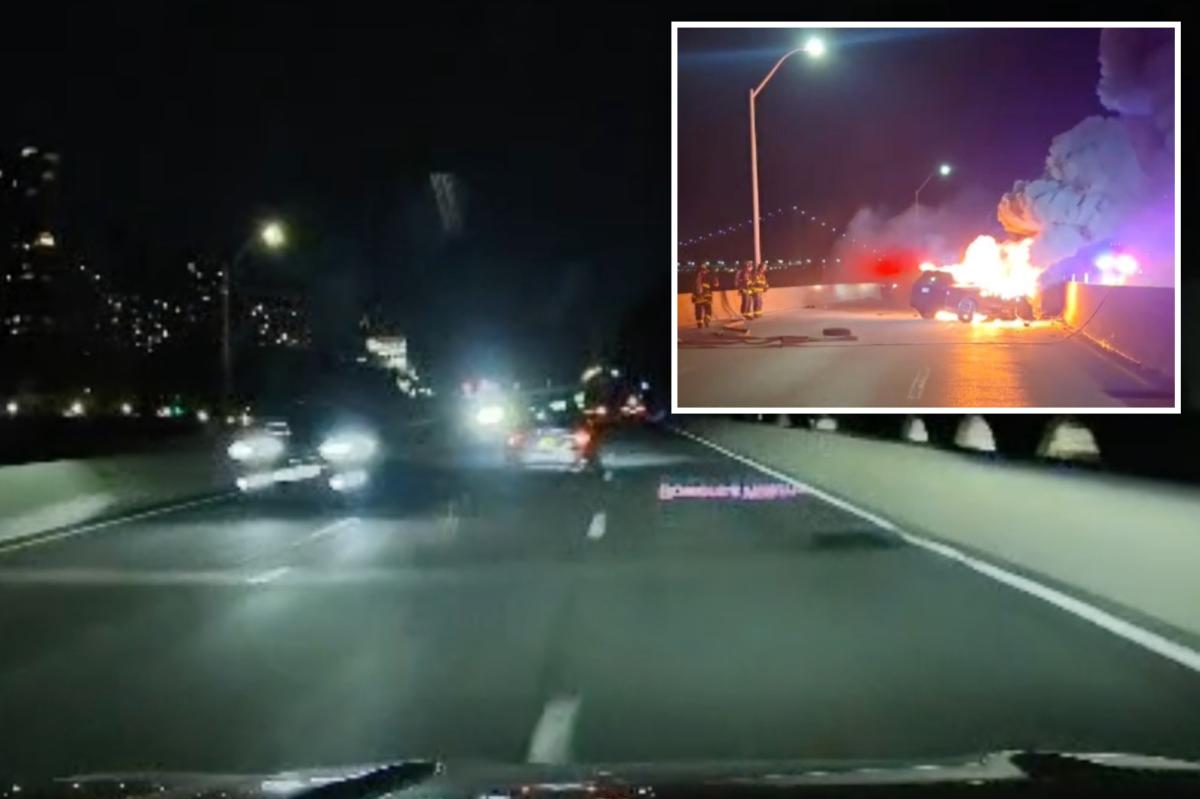 Dashcam shows NYC motorist dodge wrong-way driver by inches before fiery crash