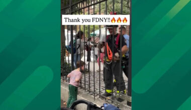 Child Gets Head Stuck in Playground, Prompting New York Fire Department to Take Action in "Cute" Rescue