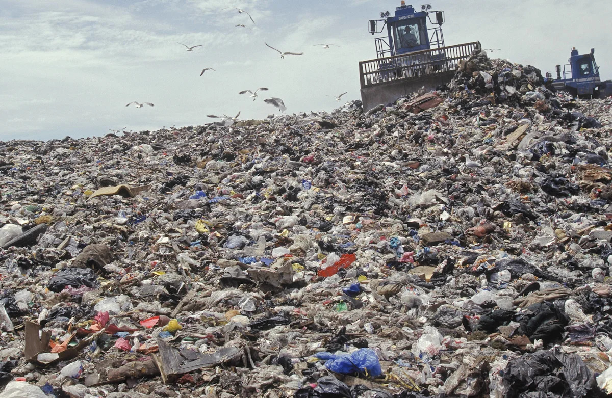 In 1948, New York City began barging garbage to Staten Island; the pile grew to 150 million tons, taller than the Statue of Liberty