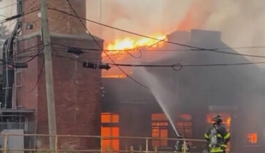 Huge Staten Island warehouse burns in massive four-alarm fire