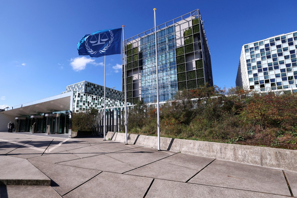 The International Criminal Court building in The Hague, Netherlands.