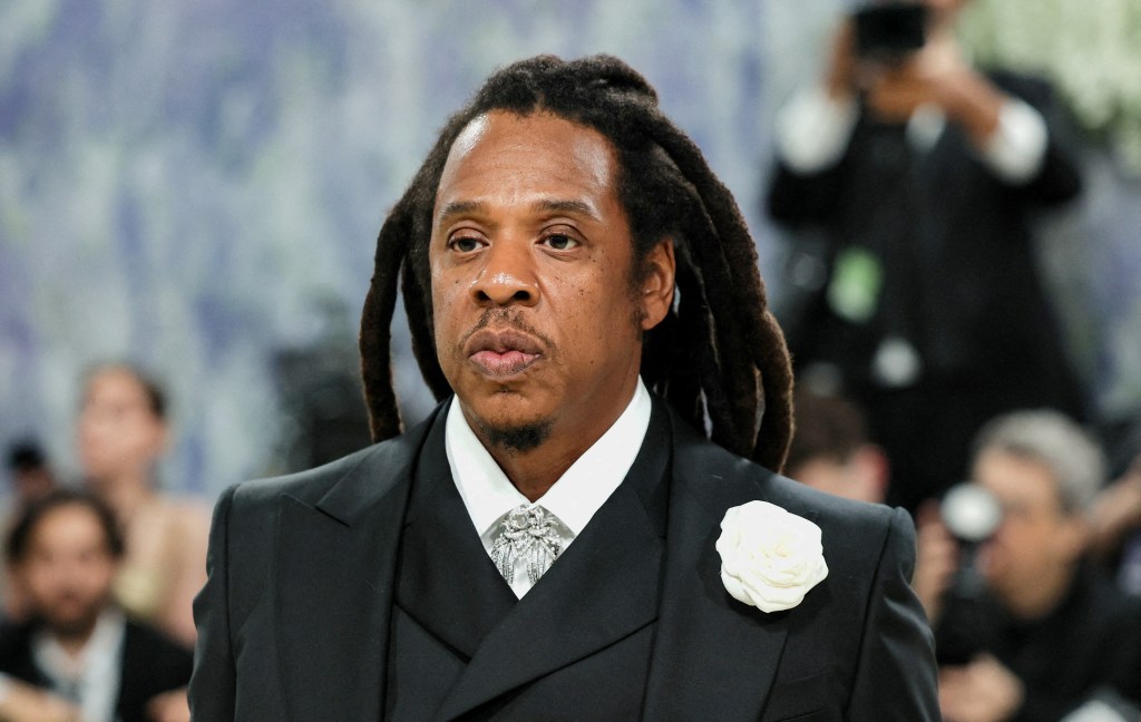 Jay-Z poses at the Met Gala in New York City on May 4, 2026. 