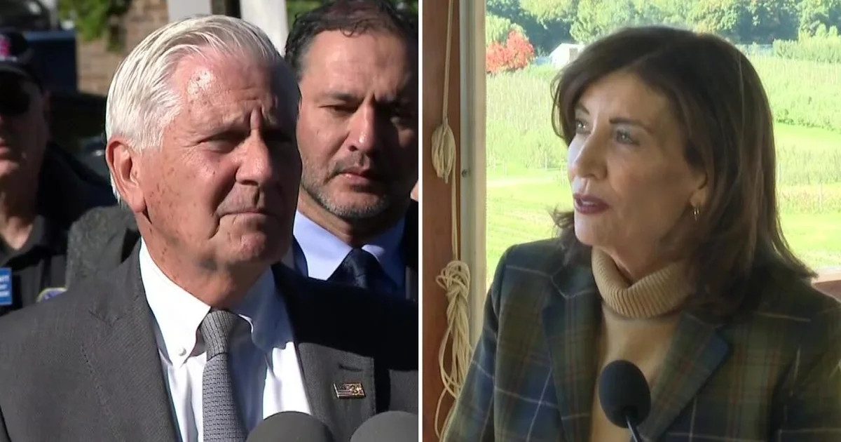 Rhetoric in New York governor's race heats up with Election Day 4 weeks away