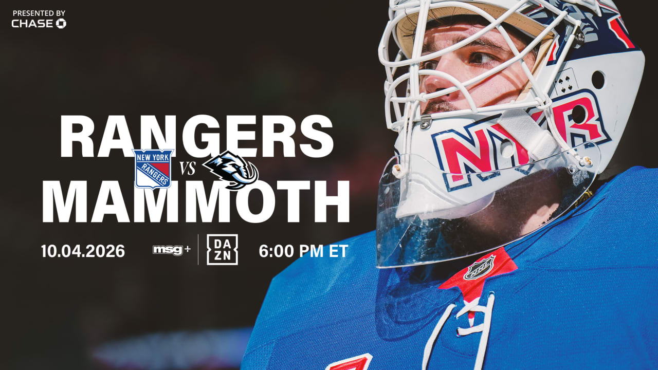 Rangers vs. Mammoth: Pregame Notes