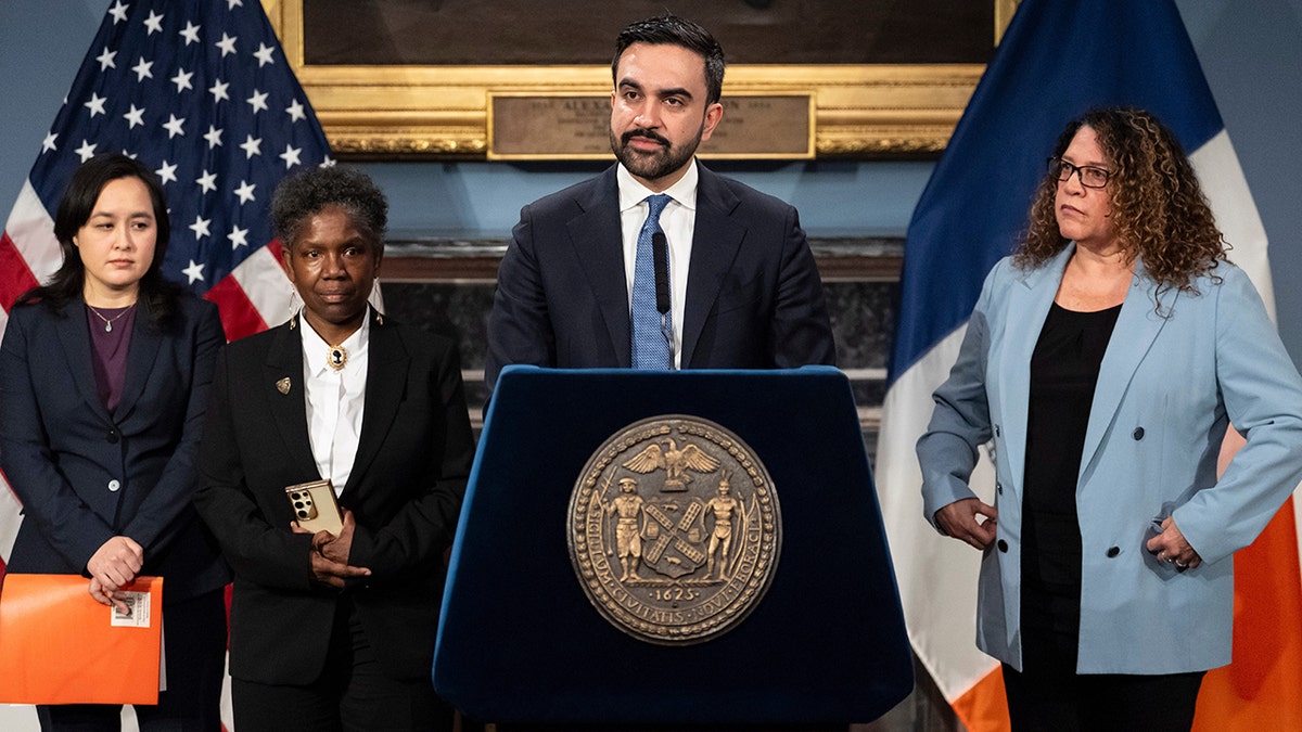 New York Mayor Zohran Mamdani speaks at press conference