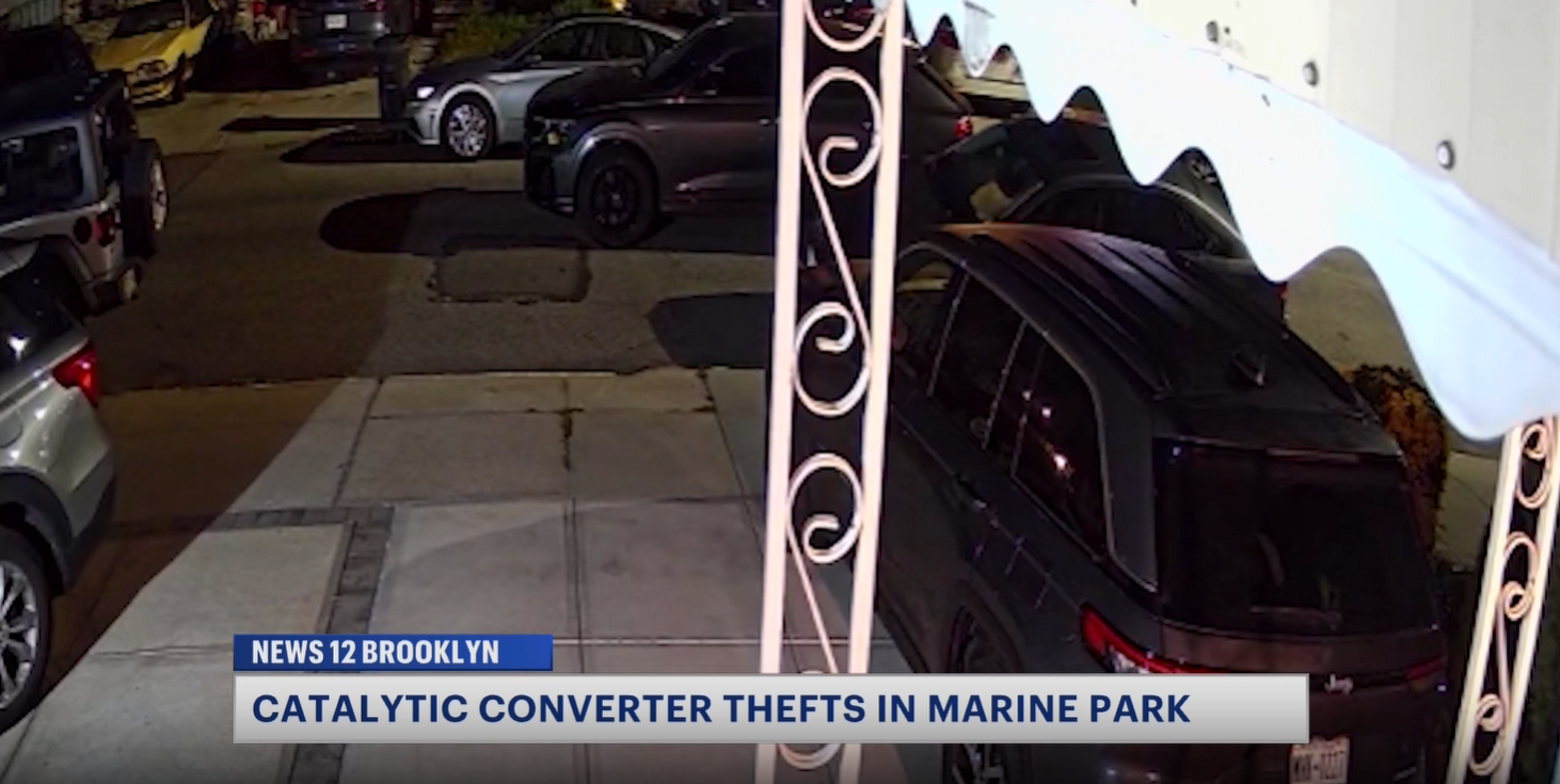 News 12 | Brooklyn | Marine Park Resident Frustrated After Catalytic Converter Stolen From Car As Thefts Continue Across Brooklyn