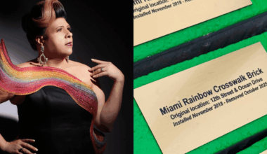 Drag queen turns Florida rainbow crosswalk into Pride funds
