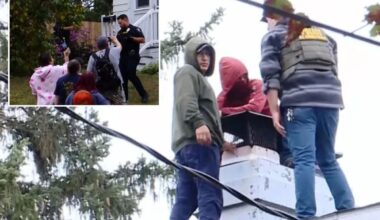 Angry NY mob sneaks Border Patrol fugitives off roof during standoff