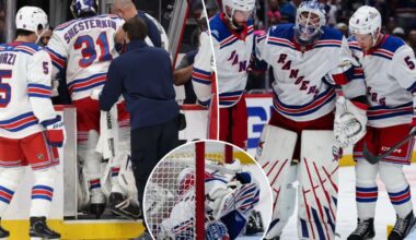 Igor Shesterkin's injury hang over Rangers after loss to Capitals