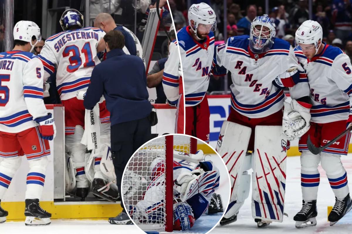 Igor Shesterkin's injury hang over Rangers after loss to Capitals