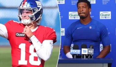 Jameis Winston embracing mentor role as Giants turn to J.J. McCarthy