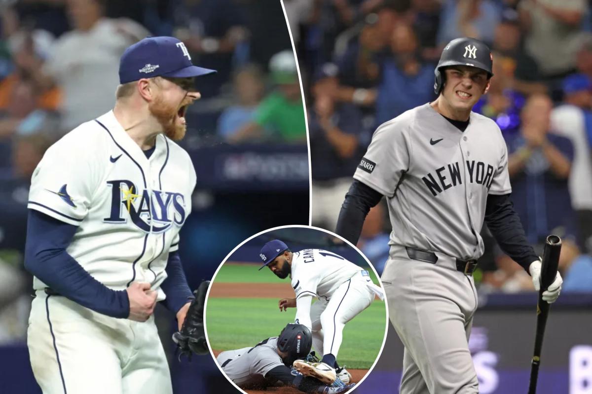 Yankees' lineup fails to show up in brutal Game 1 ALDS loss to Rays