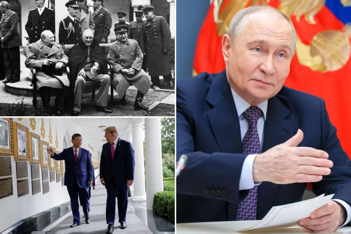 Putin wants summit with Xi, Trump to be redux of Yalta, which divided up world after WWII: report