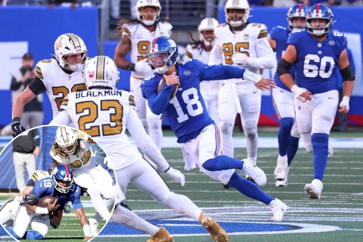 Giants' J.J. McCarthy rally falls short in loss to Saints after Jameis Winston benching