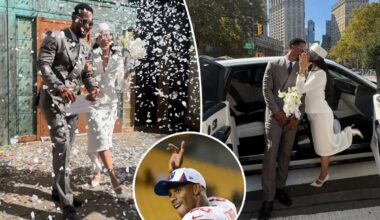 Giants hero Victor Cruz marries DJ Orange Calderon in NYC