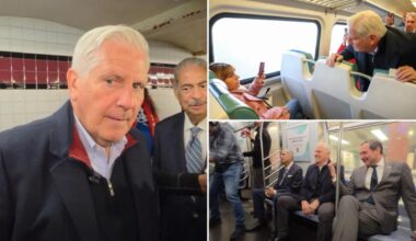 Blakeman rides the subway as he rails against Hochul over NYC transit violence