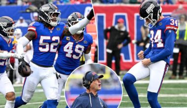 John Harbaugh's Cardiac Giants are suddenly in first place