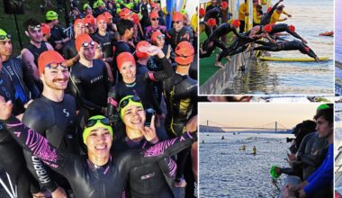 New York City’s triathlon makes a triumphant return as endurance fanatics brave the Hudson River: Photos