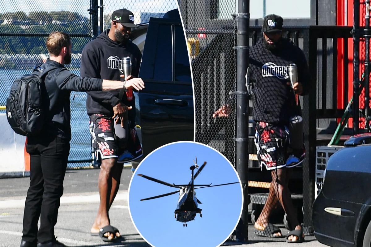 LeBron James' helicopter spotted landing in NYC after 76ers scrimmage