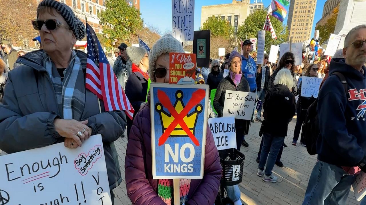 'No Kings' rallies draw protesters from throughout N.Y.