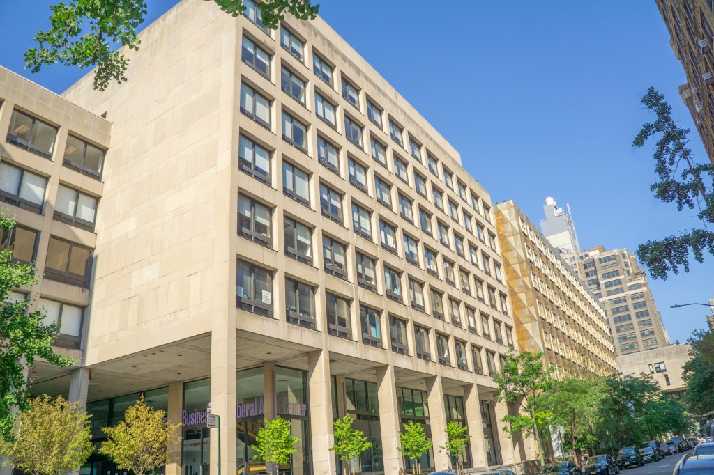 Exterior view of the Fashion Institute of Technology in New York City.
