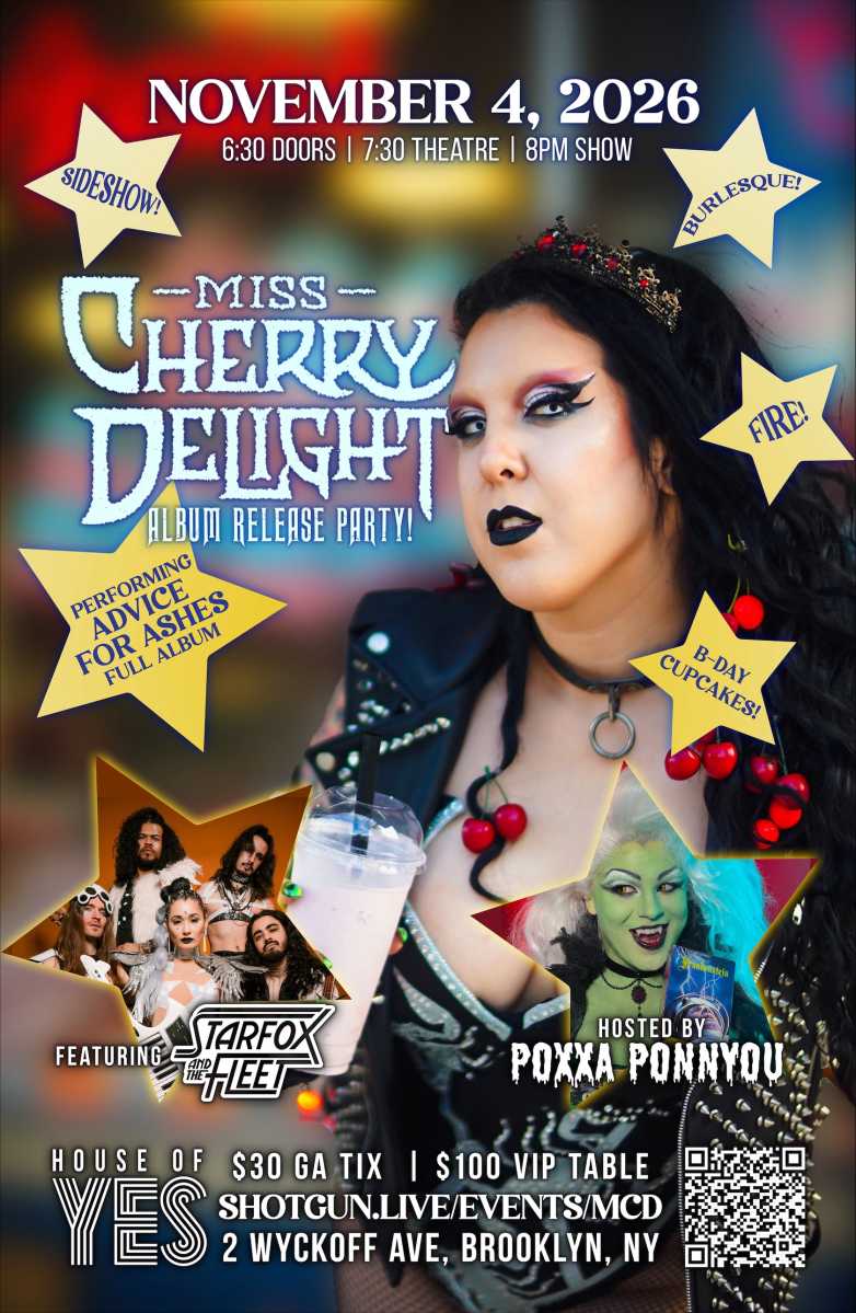 Miss Cherry Delight's second album "Advice For Ashes" debuts on Nov. 4.