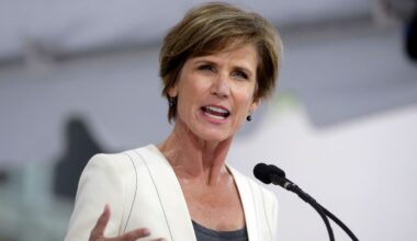 Former U.S. Deputy Attorney General Sally Yates speaks at Harvard University in Cambridge, Mass., May 24, 2017.