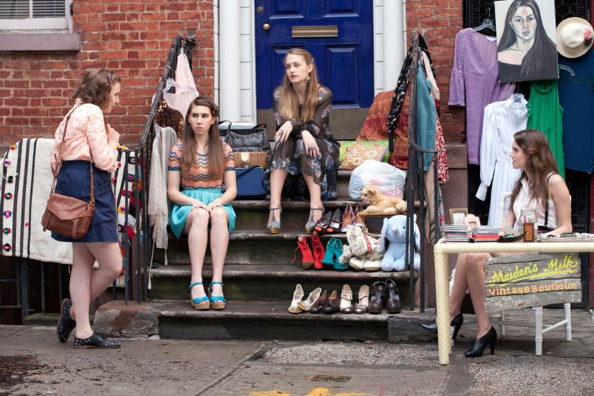 Lena Dunham, Zosia Mamet, Jemima Kirke, Allison Williams in a 2012 episode of