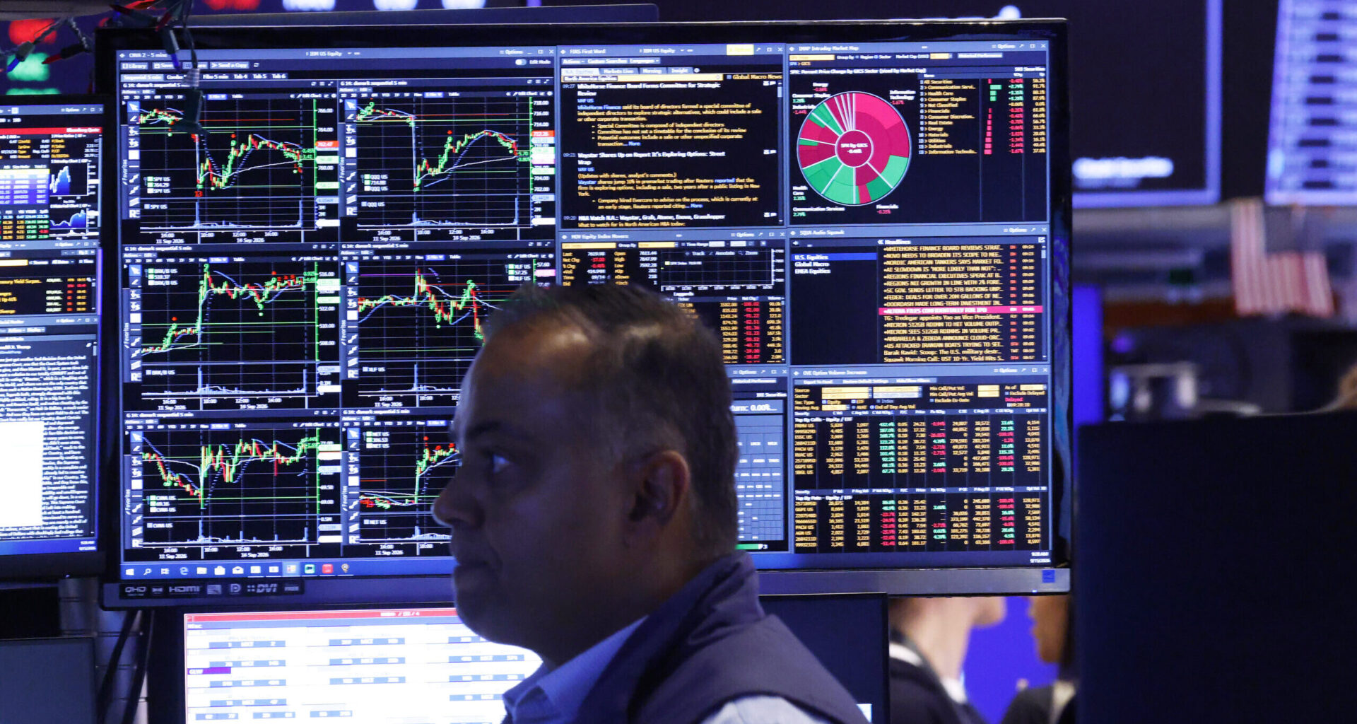 Photo of the NYSE trading floor.