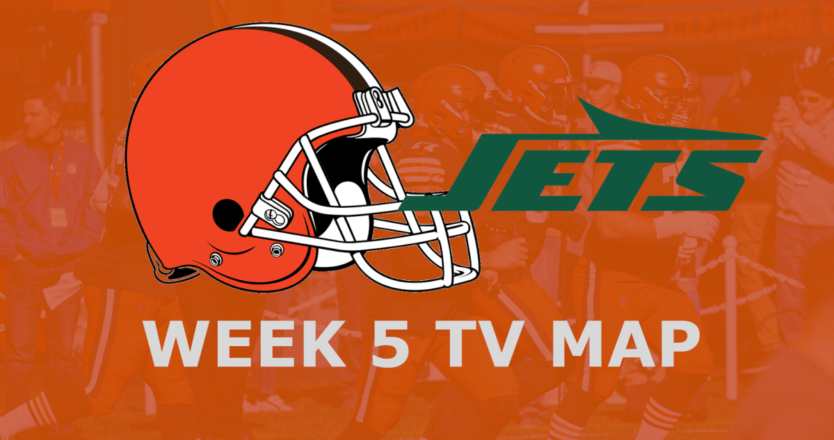Cleveland Browns vs. New York Jets Week 5 TV Map