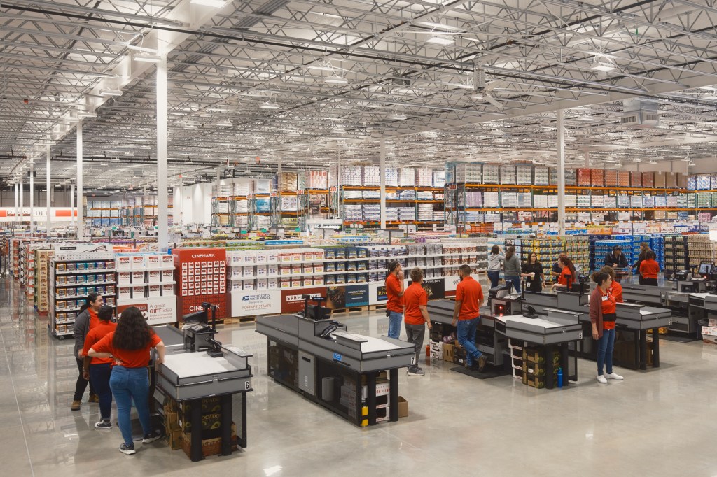 Registers at Costco. 