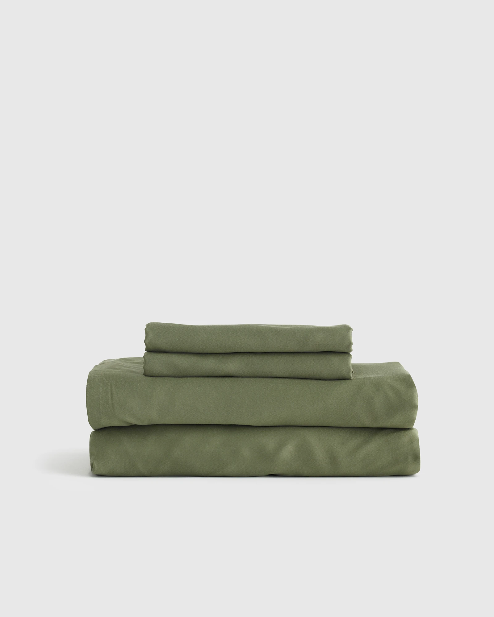 Cooling Organic Bamboo Sheet Set in Olive