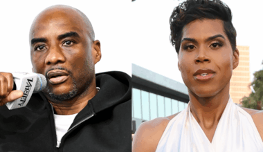 (L-R) Rihanna and EJ Johnson.