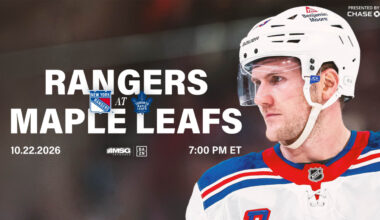 Rangers at Maple Leafs: Pregame Notes