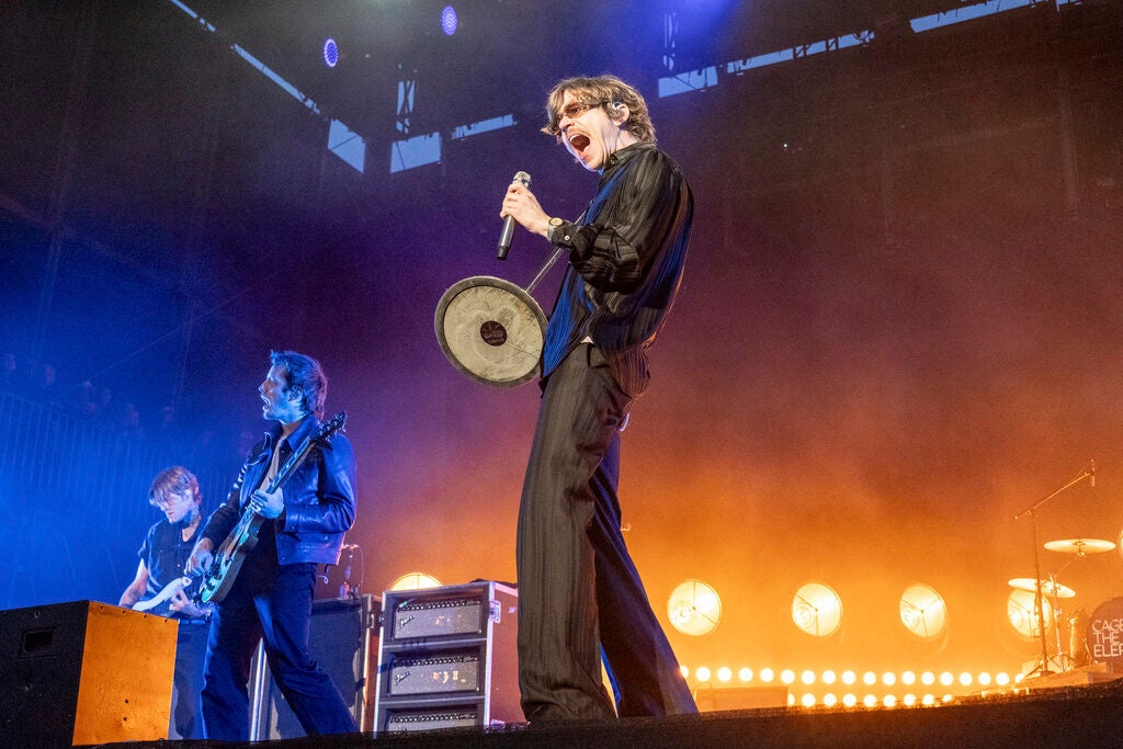 Matt Shultz of Cage the Elephant performs at the 2025 BottleRock Napa Valley