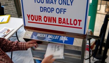 A 2023 file photo of a ballot drop-off location in Pennsylvania. The Nov. 4, 2025, election will ask voters to choose candidates for the state Supreme Court, the Lower Merion school board, and other local offices.
