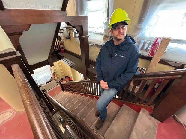 David Anspach, city projects manager, talks about renovation work done...